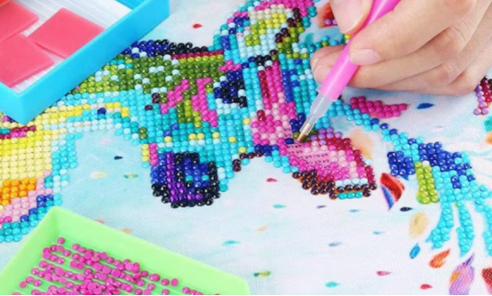 Diamond Painting Kit with Tray and Pen