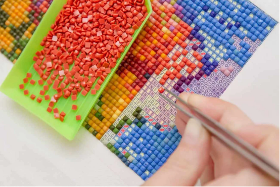 Sparkling Diamond Painting for Bedroom Wall