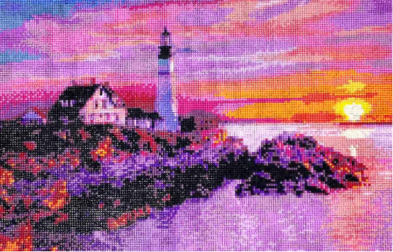 diamond painting colorful canvas artwork